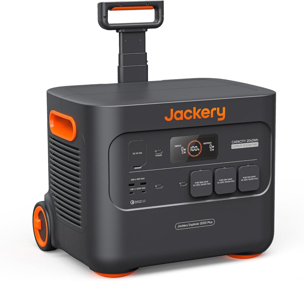 Jackery E2000 Plus estacion de energia portatil 2042.8Wh con LiFePO4 hasta 3000W de potencia de CA