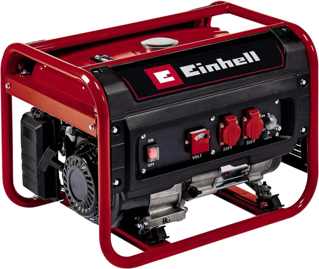 generador electrico a gasolina einhell rojo