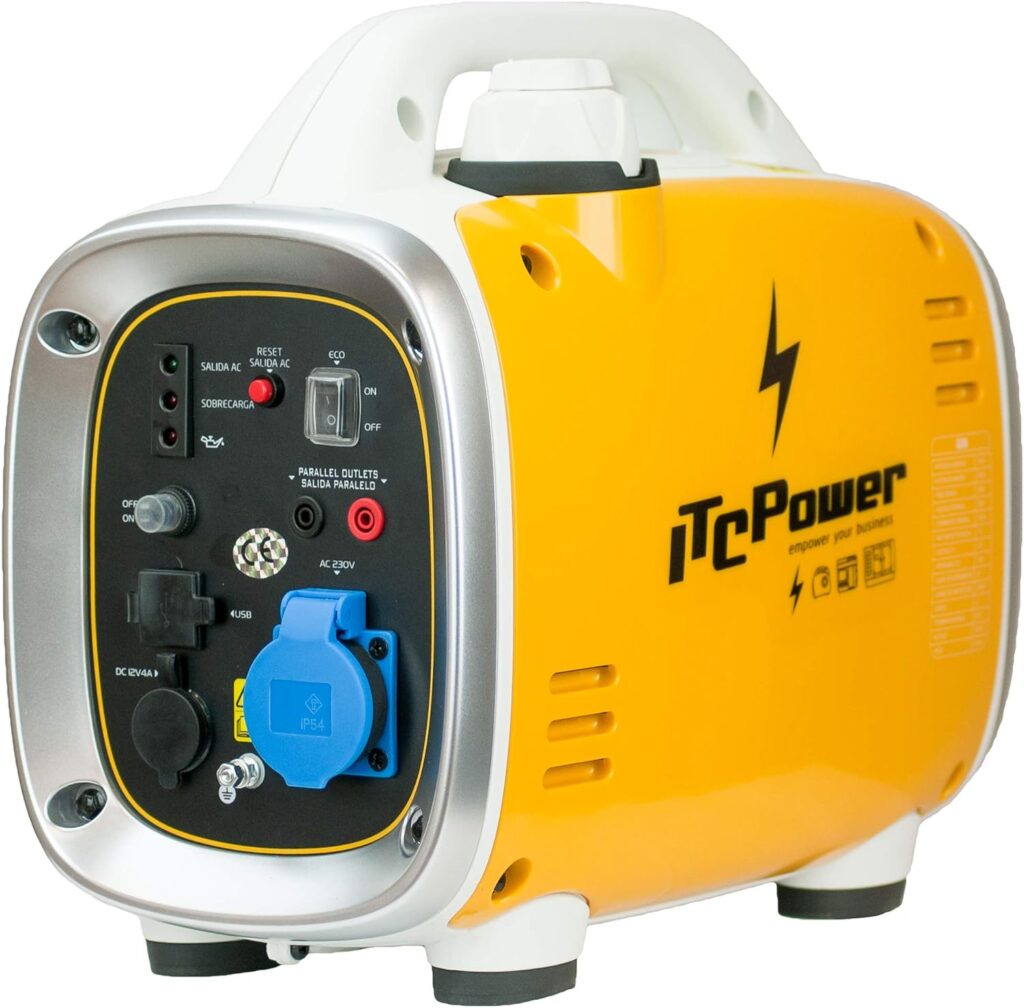 Itcpower Generador a Gasolina Inverter de onda sinusoidal pura.